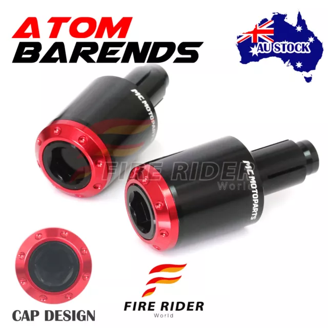 AU Red ATOM CNC Bar End Plugs For Kawasaki ZX-14 / ZZR1400 2006-2013 06 07