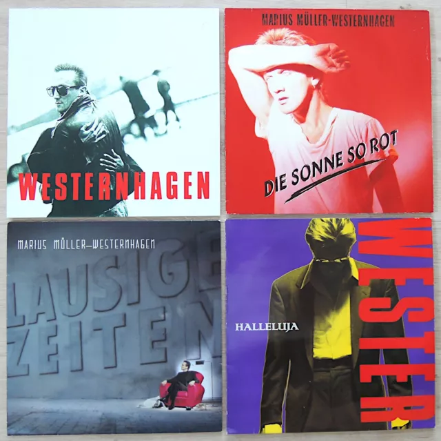 4 LP Sammlung - WESTERNHAGEN + DIE SONNE SO ROT + HALLELUJA + LAUSIGE ZEITEN