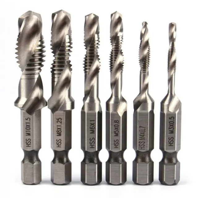 Screw Tap Drill Bits Hss Tap & Dies Countersink Deburr Utilities EDC Hand Tools