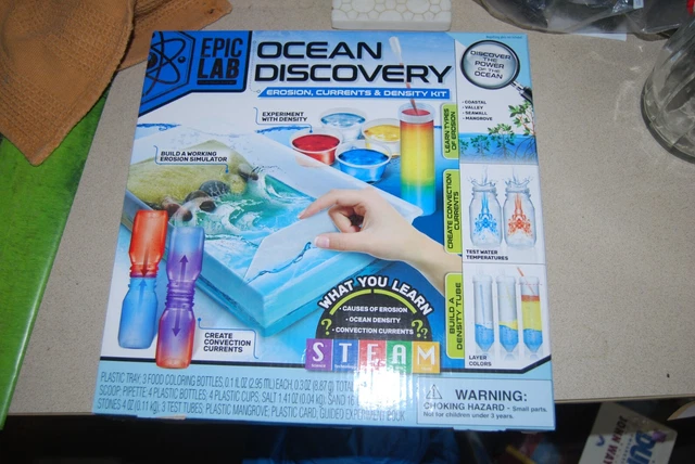 FUN Epic Lab Science Kits Ocean Discovery STEAM Erosion, Currents & Density Kit