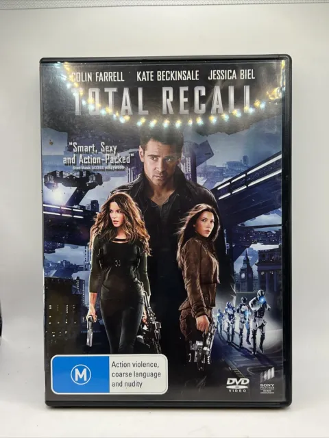 Total Recall DVD Movie Region 2 4 & 5 Colin Farrell Jessica Biel Kate Beckinsale