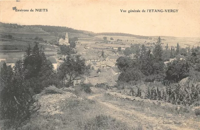 Environs de NUITS - Vue générale de l'ETANG-VERGY  (Côte d'Or)