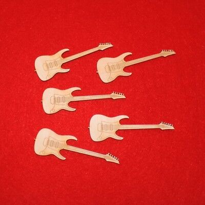 10 cm 3er Set Instrument De Musique Cadeau Cadeau Musicien Guitare en bois 