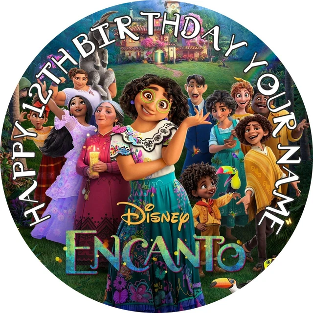 Encanto Birthday Party Personalised Icing Edible Cake Topper – Costco Cake Size DP-42