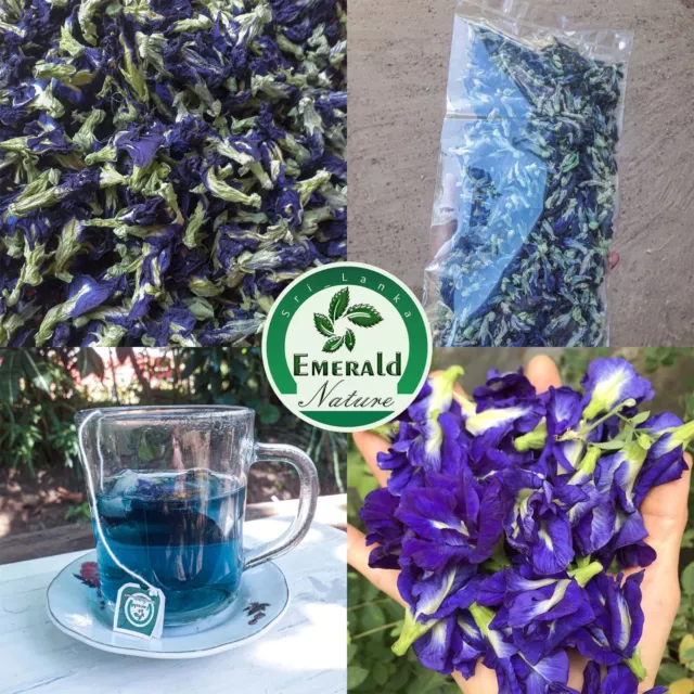 Dried Blue butterfly Pea Flowers 30g Organic Natural Healthy Ceylon Herbal Tea