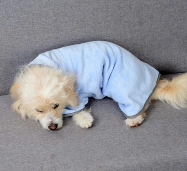 Quick-drying pet absorbent towel dog bathrobe pet dog bath towel for dogs cats