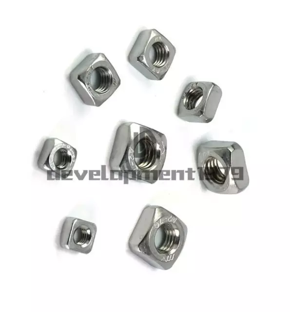 New Metric Thread 304 Stainless Steel Square Nut Fastener Nut Screw Nut M3-M6