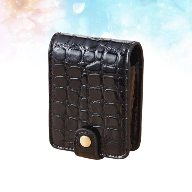 1 pieza funda de lápiz labial portátil PU cocodrilo impresión viaje bolsa de maquillaje