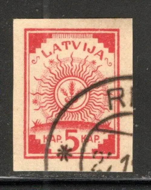 Latvia  Latvija Europe   Stamp  Imperf Used Lot 1280Bj