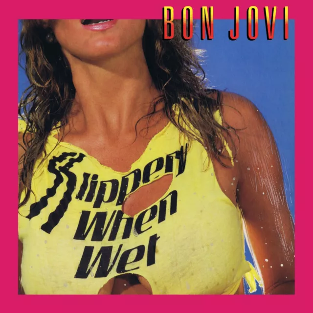 BON JOVI Slippery When Wet ALTERNATE BANNER 3x3 Ft Fabric Poster Flag album art