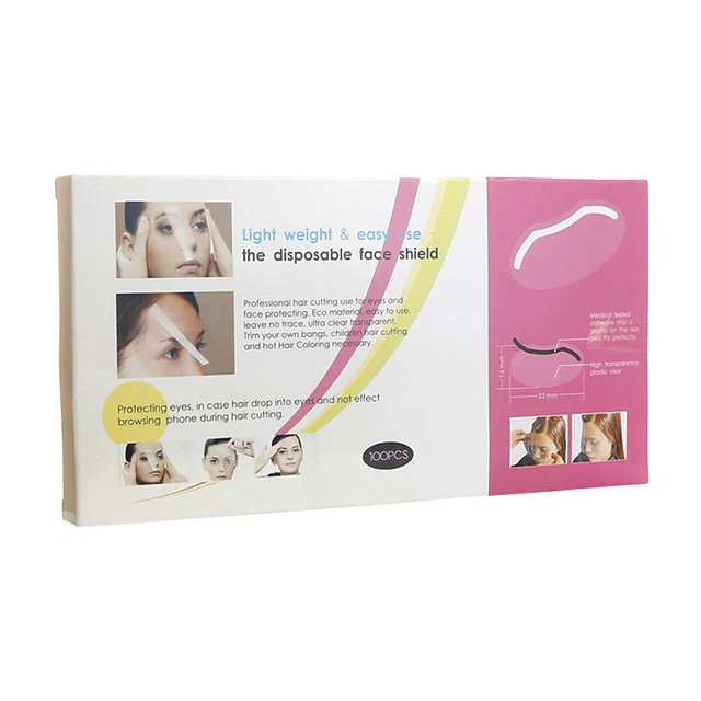 Plastic Disposable Face Shields Transparent Bath Visor for Adults (50pcs) FS2#