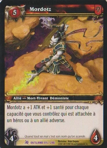 Mordotz #175 EPIC / Outland FR Warcraft TCG