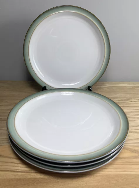 4 x Denby Regency Green 26cm Dinner Plates Set