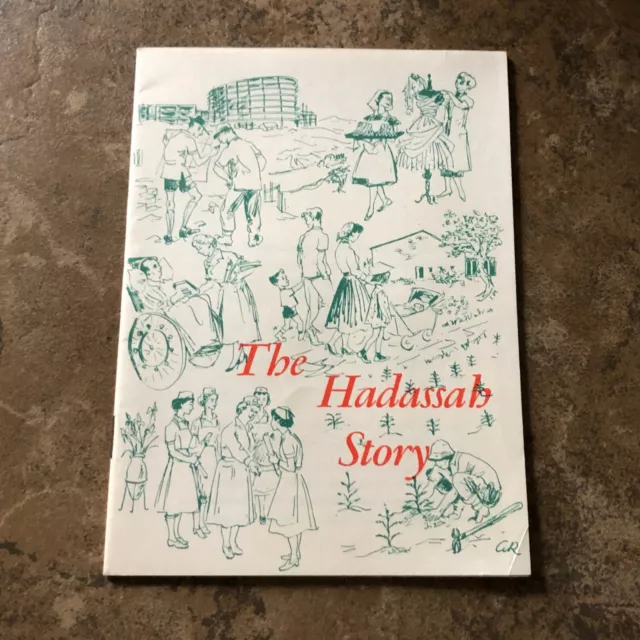 1967 Vintage The Hadassah Story Booklet 21 Pages Jewish Hebrew Israel R5