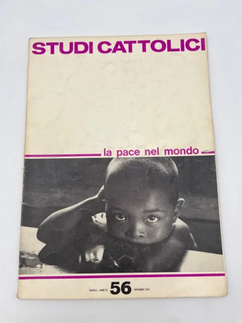 Studi Cattolici N. 56 1965 la pace nel mondo