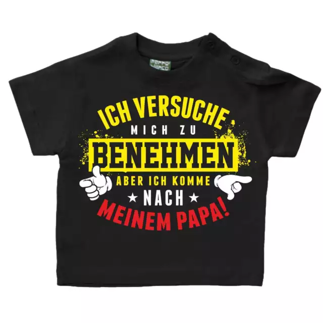 Baby Kinder T-Shirt T-Shirt Ich komme nach meinem Papa Spruch Geschenk lustig 62