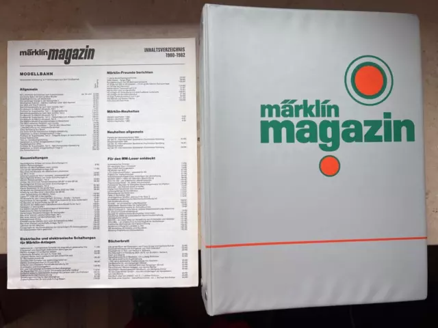 Colección: 12 revistas revista revista Märklin 1980 - 1982 en carpeta de colección