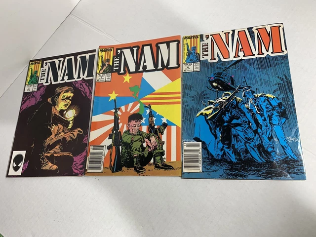 The 'Nam Lot of 18 Marvel Comics 1987-90 Copper Age various issues 6 to 61 2
