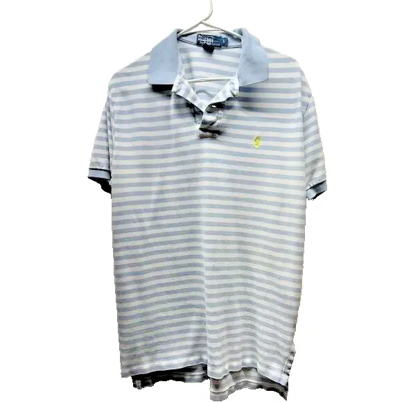 Polo by Ralph Lauren Light blue and white Large men’s Polo shirt.