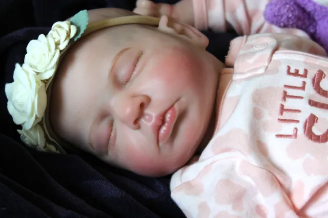 20 Inch Reborn Baby Doll Childs First Dolls 6 Pounds Heavy Closed Eye Handmade