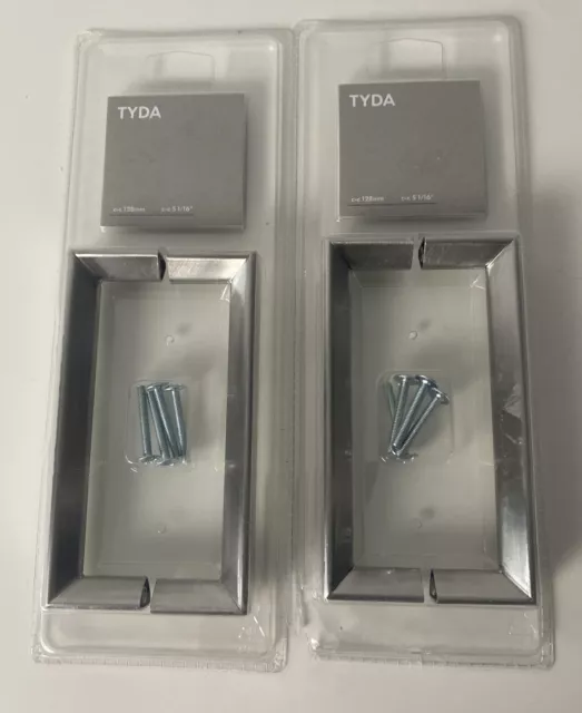 Ikea Tyda Cabinet Pull Handles 701.169.31 5-1/16" 128mm 2 Packs of 2