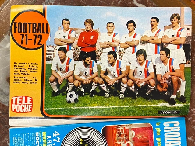PHOTO FOOTBALL OLYMPIQUE LYONNAIS LYON OL Saison 1971-72 Collection Téle Poche EUR 3,50 - FR