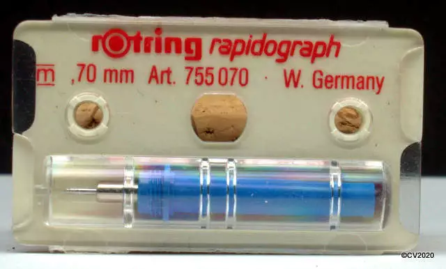 Rotring 755 070 rapidograph 0,70 mm - Zeichenkegel - NOS