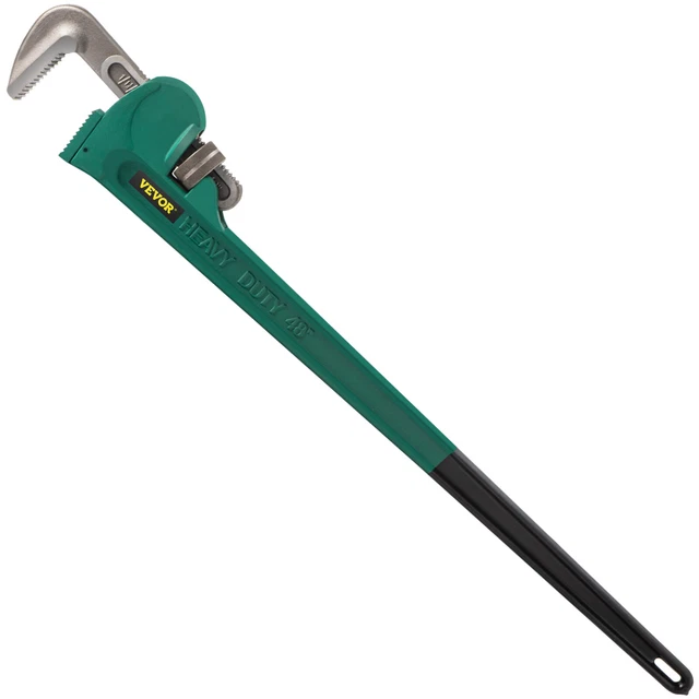 NEW Heavy Duty Straight Pipe Wrench 48" Plumbing Pipe Wrench Clamp 4.3" Jaw