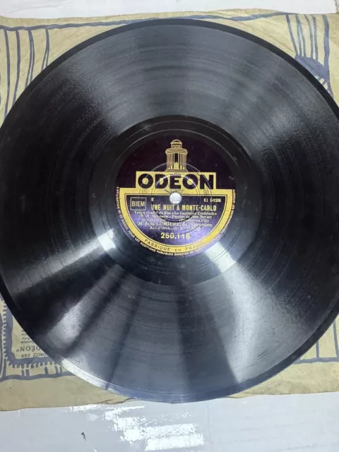 Jean Lumière : La chanson de mon coeur DISQUE 78 RPM ODÉON 250.116