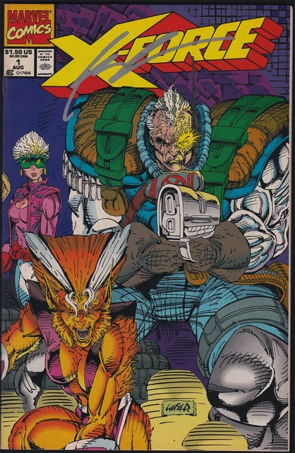 Marvel Comics X-FORCE #1 Signed by Rob Liefeld 1991 VF+!