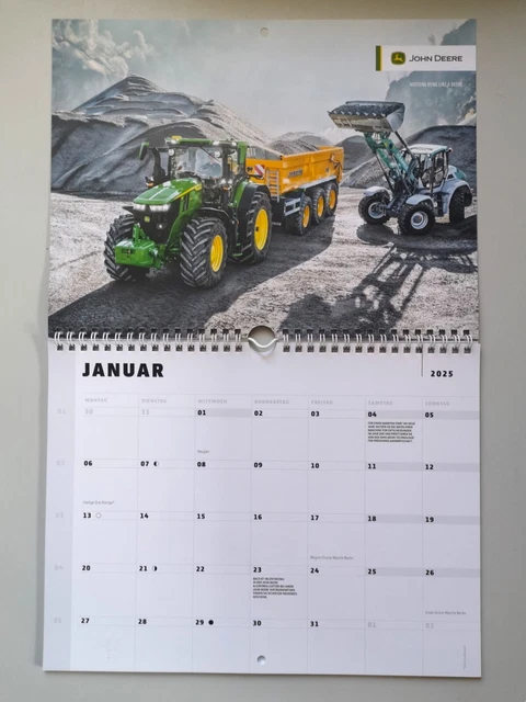 ORIGINAL JOHN DEERE Kalender 2025 NEU!!! EUR 23,90 - PicClick DE