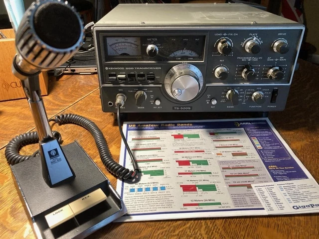 KENWOOD TS-520S HF TRANSCEIVER WITH MC50 Microphone