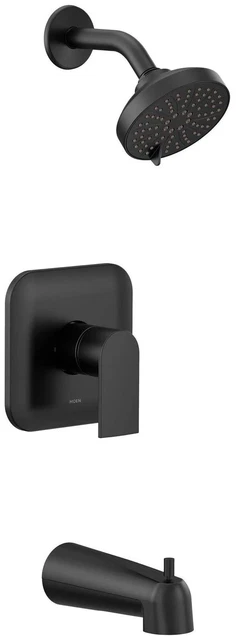 Moen UT2473EPBL Genta LX M-CORE 2-Series Tub and Shower Trim Kit Matte Black
