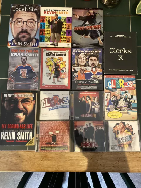 Kevin Smith Book/DVD/CD Lot See Description For Item List