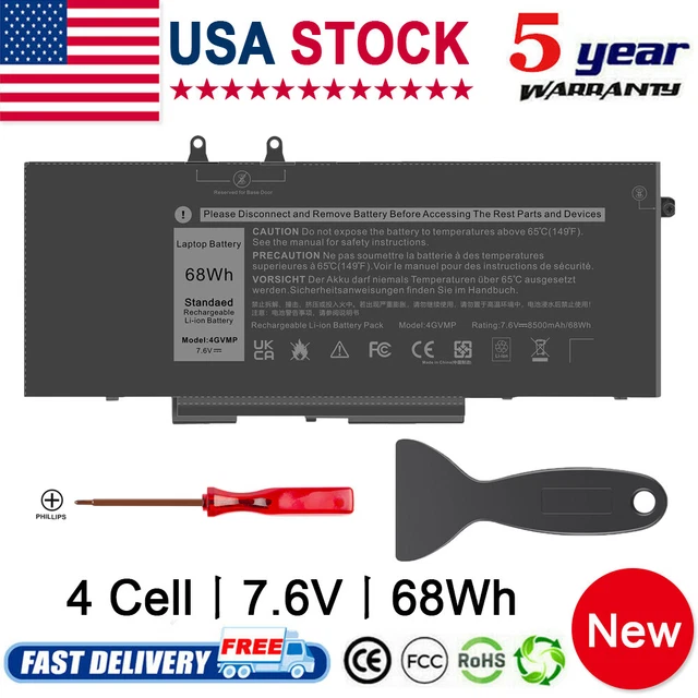 For Dell Latitude 5500 5510 Inspiron 7791 2-in-1 Precision 3540 Battery 4GVMP