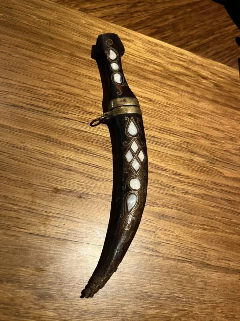 Engraved Dagger with Sheath