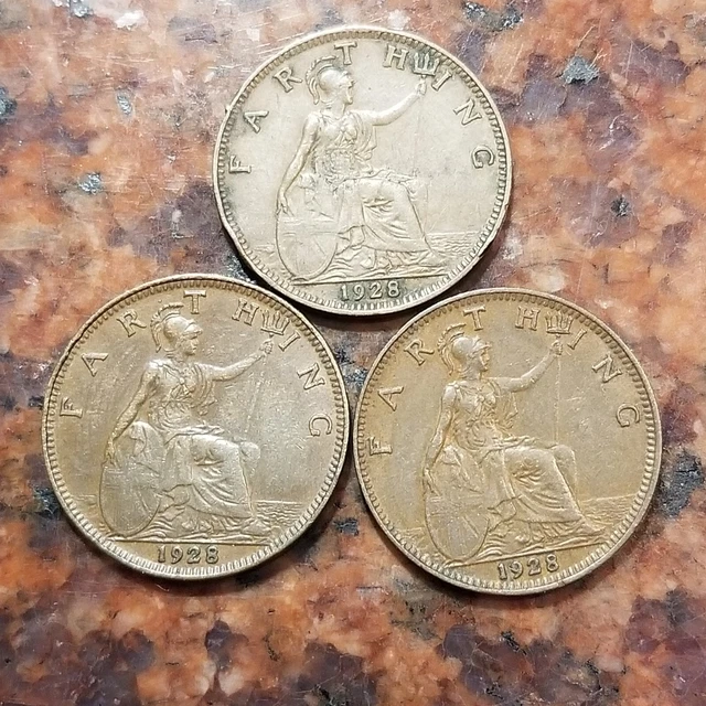1928 Great Britain Farthing Coin   (1 Coin Per Sale Picked At Random) - #B1936