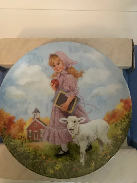 Reco John McClelland Mary Had a Little Lamb Collector Plate Mother Goose Series