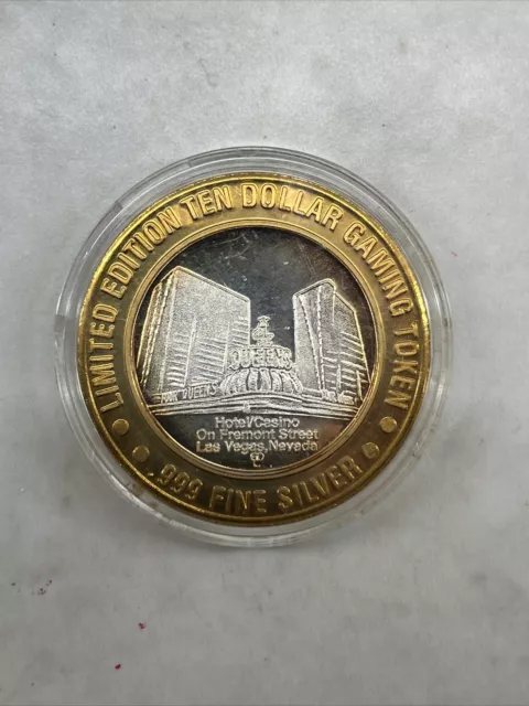.999 $10 Silver Strike Gambling Token | Fremont Hotel and Casino Four Queens C15