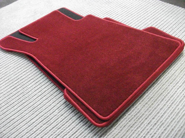 Alfombrillas Interior Datil Lengenfelder Fußmatten Für Mercedes W107 R107 SL + ROT + RUTSCHFEST Llantas 5x120