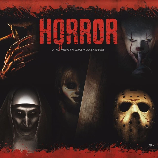 TRENDS INTERNATIONAL, Horror Collection 2024 Wall Calendar 17.99