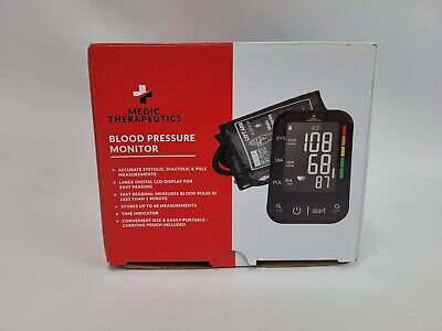 Monitor de presión arterial Medic Therapeutics en el hogar con pantalla digital LED - Nuevo en caja