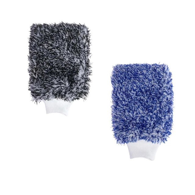 Lot De 2 Gants De Lavage De Voiture Absorbants Efficaces En Machine à