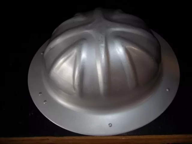 Vintage Aluminum Hard Hat BF McDonald Wide Brim Los Angeles