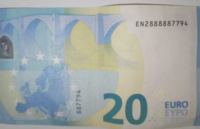 Banconota 20 Euro 5 Numeri Uguali Consecutivi Raro