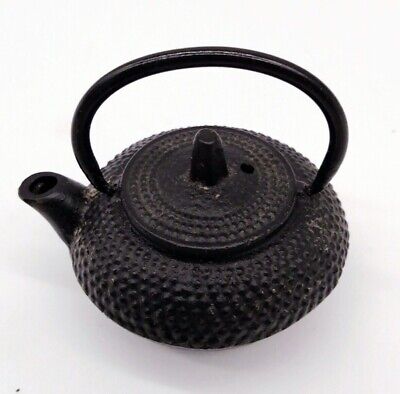 Japanese Iron Kettle TETSUBIN Vintage Teapot Tea Ceremony Interior OTA094