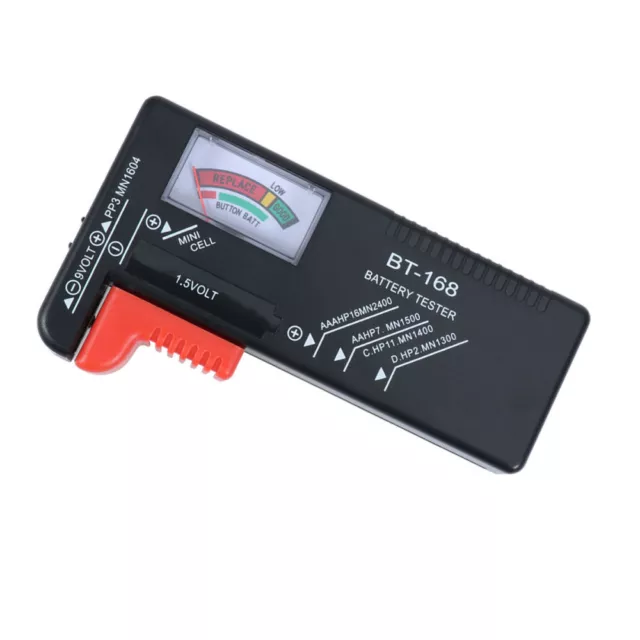 9V Battery Tester Digital Volt Checker for All Batteries Alkaline Universal