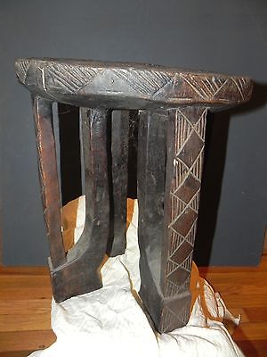 Arts of Africa - Authentic Bamileke Stool - Cameroon - 19" Height x 15" Wide