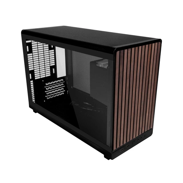 LIAN LI A3-MATX Glass Edition Wood Micro Form Factor Gaming PC Case ...