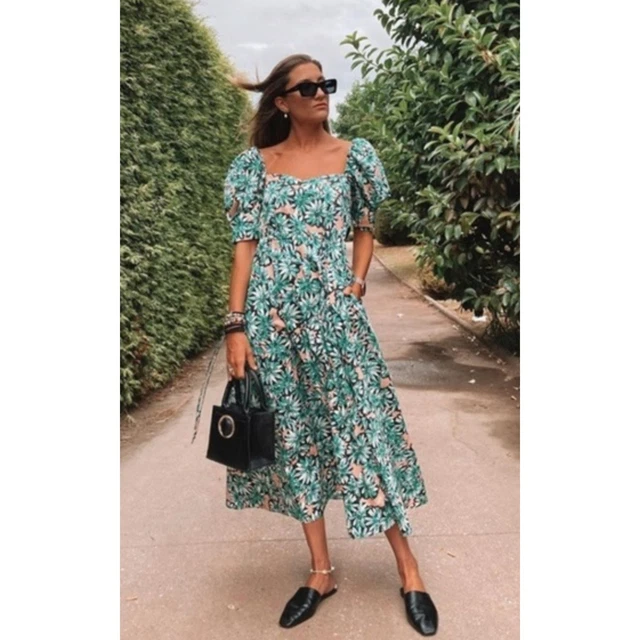 Zara Poplin Dress M FOR SALE! - PicClick